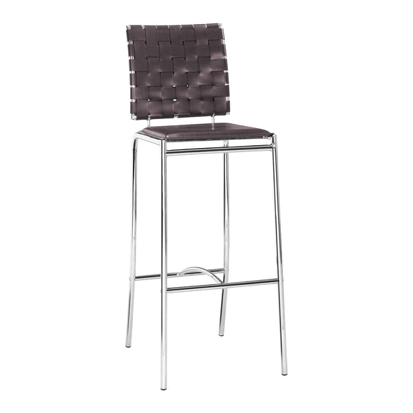Zuo Criss Cross 333070 Barstool - Espresso IMAGE 1