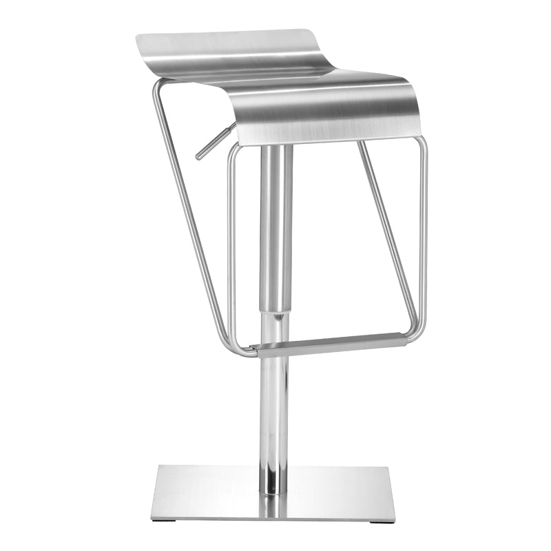 Zuo Dazzer 300193 Barstool - Silver IMAGE 1