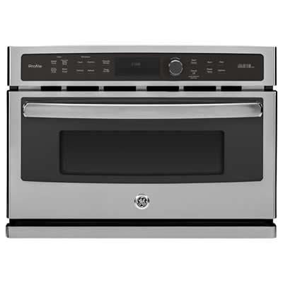 GE Profile 27-inch, 1.7 cu. ft. Built-In Microwave Oven with Convection PSB9100SFSS IMAGE 1