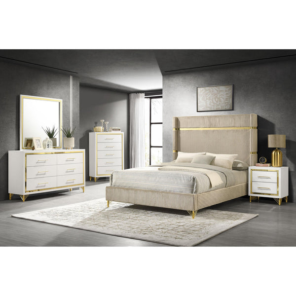  Coaster Furniture Lucia 224731KE-S5 7 pc King Panel Bedroom Set IMAGE 1