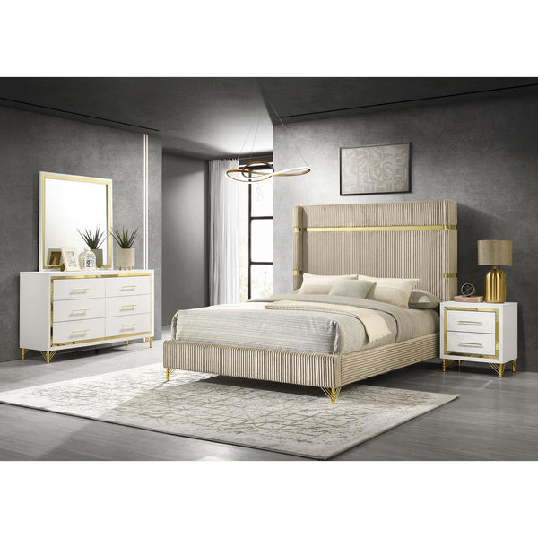  Coaster Furniture Lucia 224731KE-S4 6 pc King Panel Bedroom Set IMAGE 1