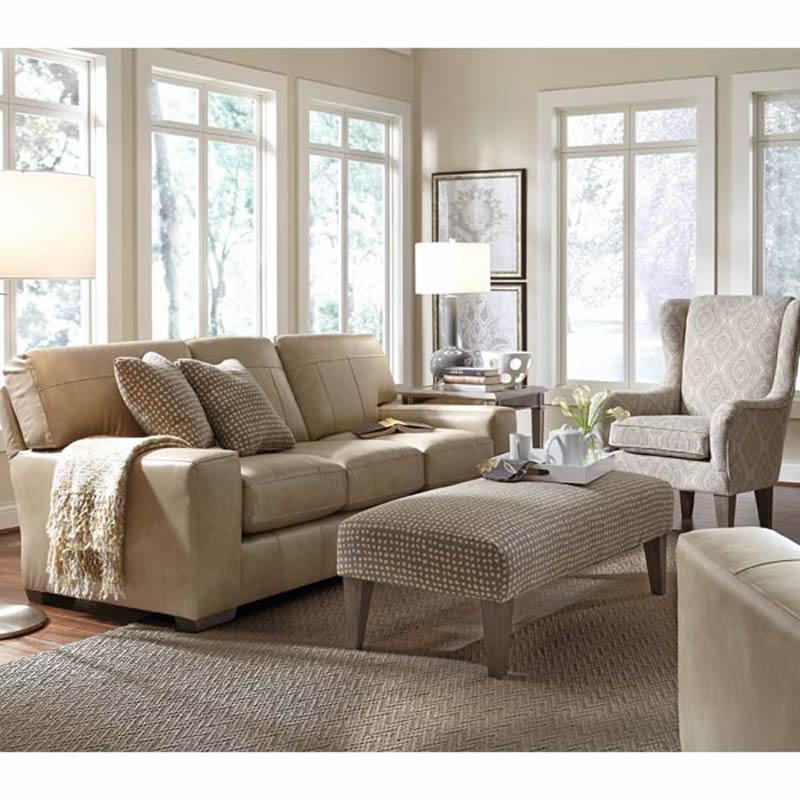 Best Home Furnishings Millport Stationary Leather Sofa S47RLU IMAGE 2