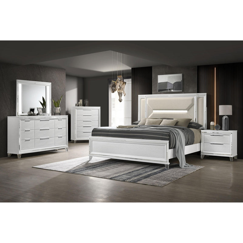 Coaster Furniture Marmore 224961Q-S4 6-piece Queen Panel Bedroom Set Coaster Furniture Marmore 224961Q-S4 6-piece Queen Panel Bedroom Set