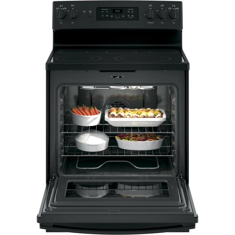 GE 30-inch Freestanding Electric Range JB655DKBB IMAGE 2