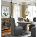 Classic Home Round Arthur Dining Table with Pedestal Base 51007564ELP IMAGE 2