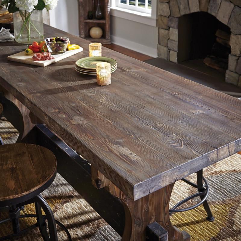 Classic Home Castillo Counter Height Dining Table with Trestle Base 51003690 IMAGE 3
