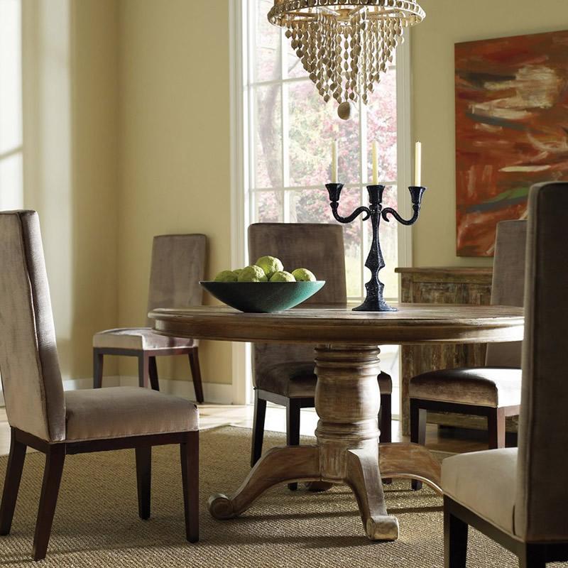 Classic Home Round Hampton Dining Table with Pedestal Base 51001261 IMAGE 3