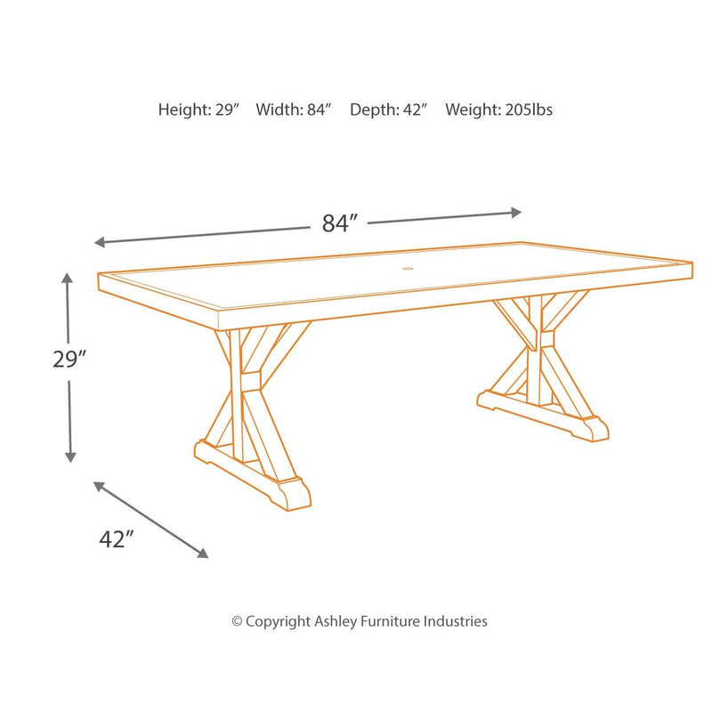 Signature Design by Ashley Beachcroft P791P5 6-piece Outdoor Dining Set IMAGE 8
