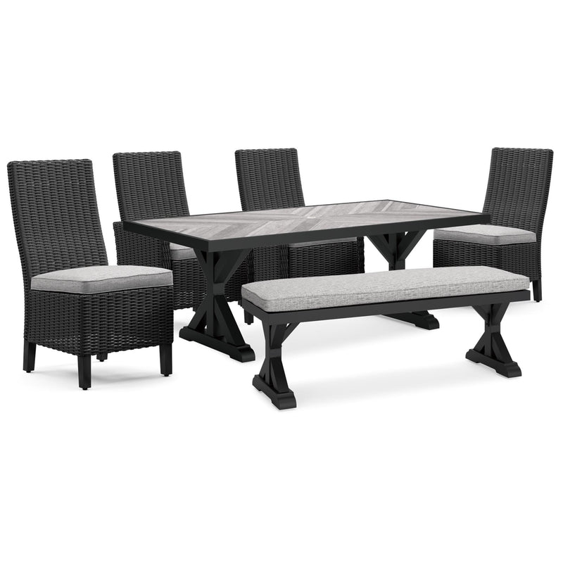 Signature Design by Ashley Beachcroft P792P4 6-piece Outdoor Dining Set IMAGE 2