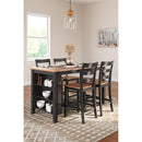 Signature Design by Ashley Gesthaven D396D2 5 pc Counter Height Dining Set IMAGE 2