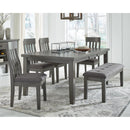 Signature Design by Ashley Hallanden D589D2 6 pc Dining Set IMAGE 1