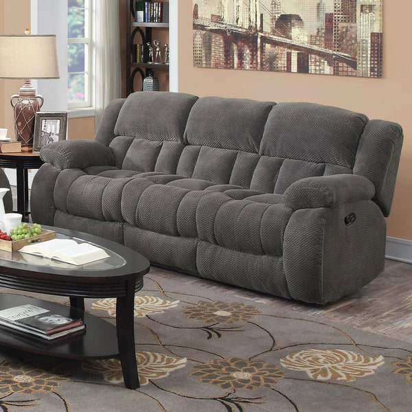 Coaster Furniture Weissman Reclining Fabric Sofa 601921 IMAGE 1