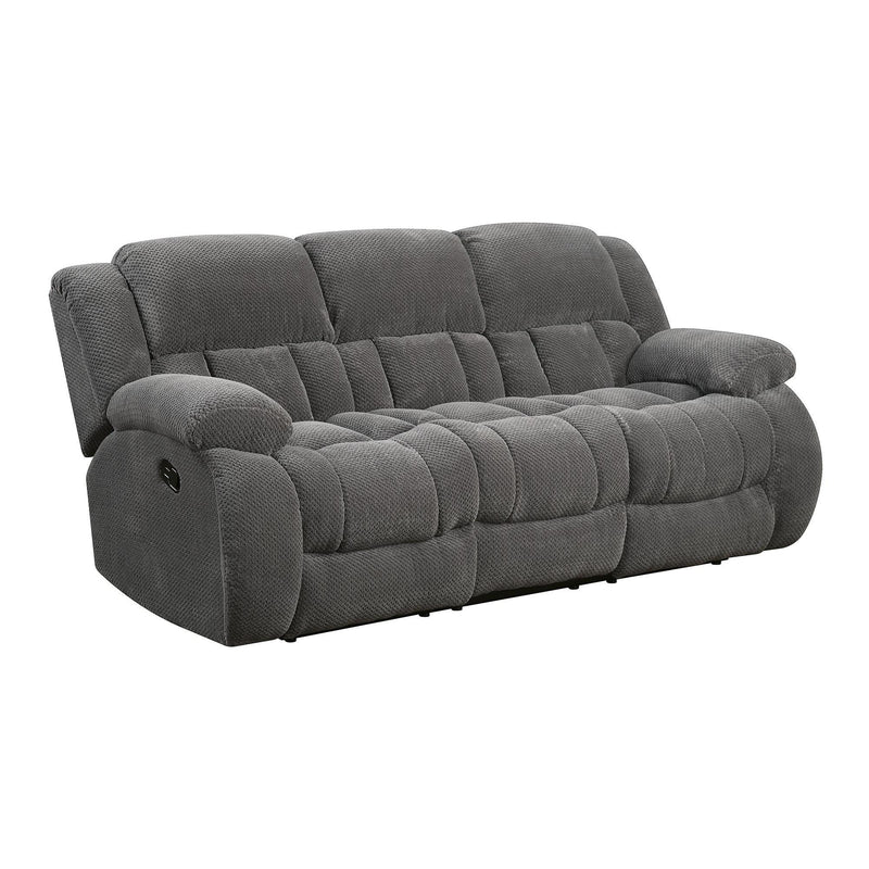 Coaster Furniture Weissman Reclining Fabric Sofa 601921 IMAGE 2