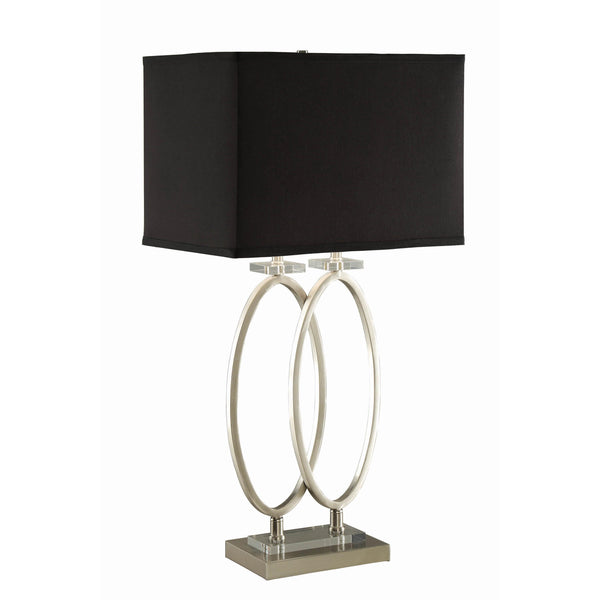  Coaster Furniture Izuku 901662 29-inch Rectangular Shade Table Lamp - Brush Nickel IMAGE 1