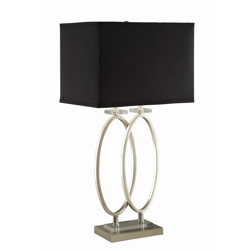  Coaster Furniture Izuku 901662 29-inch Rectangular Shade Table Lamp - Brush Nickel IMAGE 1