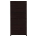  Coaster Furniture Skylar 800905 71-inch 5-shelf Bookcase with Drawer - Cappuccino IMAGE 7