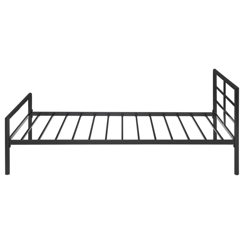 Coaster Furniture Fisher 300279T Metal Twin Open Frame Bed - Gunmetal IMAGE 4