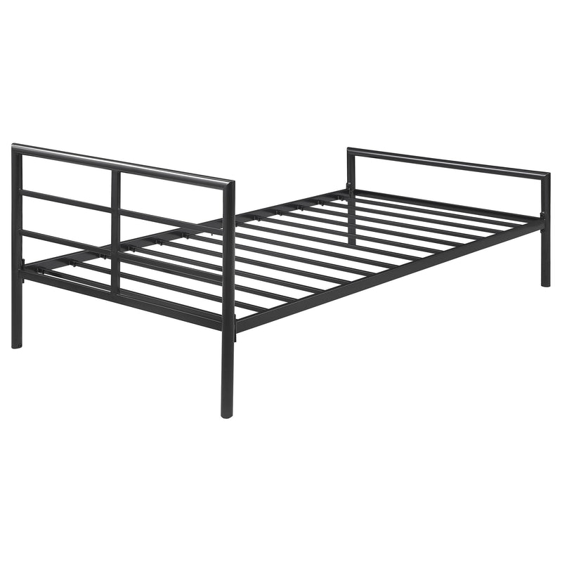 Coaster Furniture Fisher 300279T Metal Twin Open Frame Bed - Gunmetal IMAGE 6