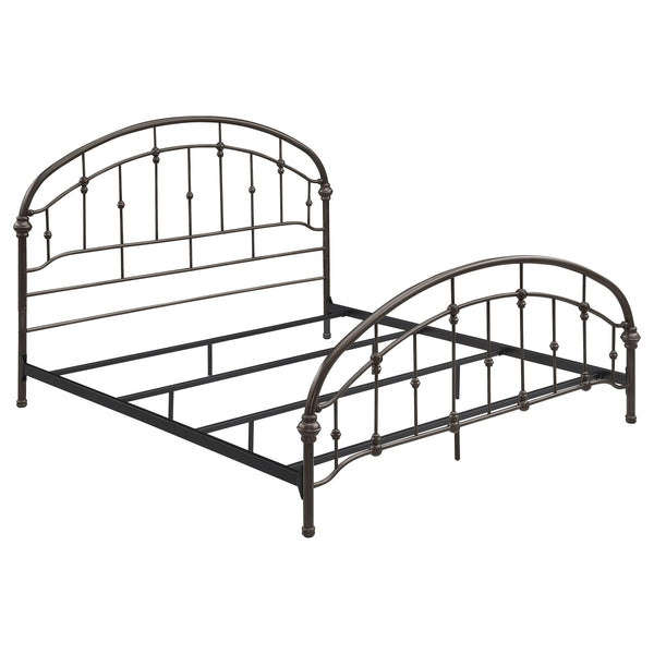 Coaster Furniture Rowan 300407KE Metal Eastern King Open Frame Bed - Dark Bronze IMAGE 1