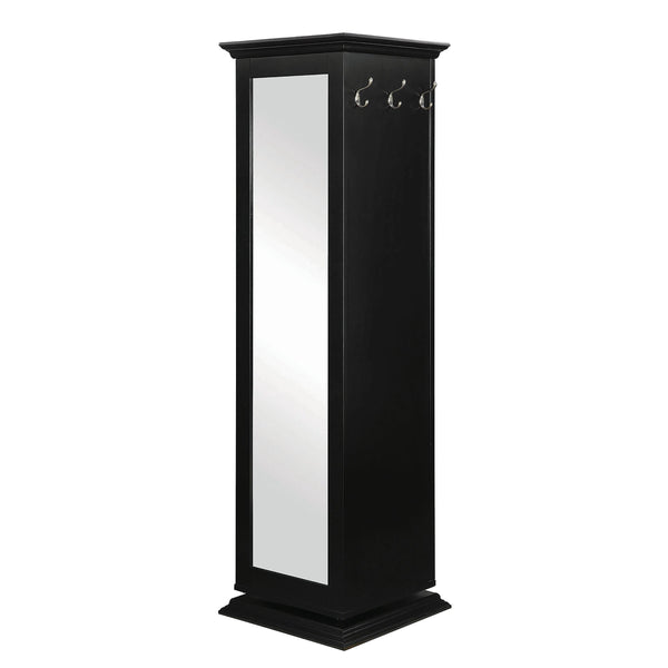  Coaster Furniture Robinsons 910083 Swivel Accent Cabinet with Cork Board - Black IMAGE 1