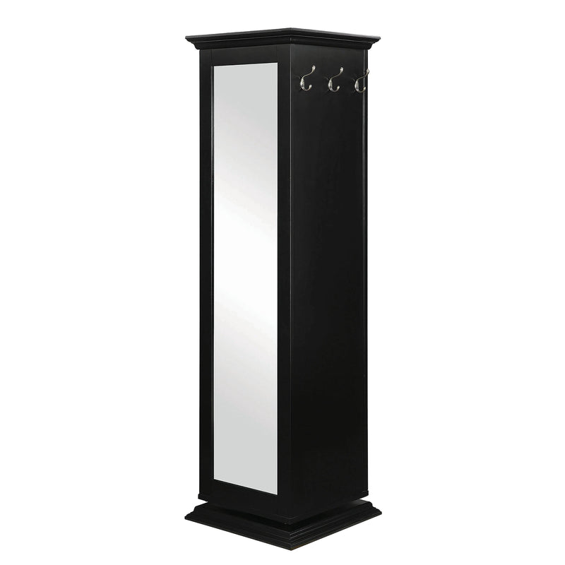  Coaster Furniture Robinsons 910083 Swivel Accent Cabinet with Cork Board - Black IMAGE 1