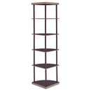  Coaster Furniture Bonwick 800279 72-inch 5-shelf Corner Bookshelf - Cappuccino IMAGE 6