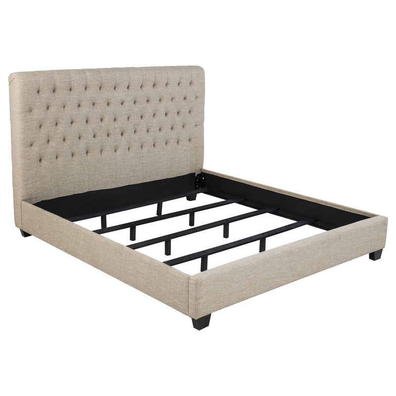 Coaster Furniture Chloe King Upholstered Platform Bed 300007KE IMAGE 1