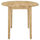  Coaster Furniture Bucknell 130006 3-piece Round Drop Leaf Dining Table Set - Natural IMAGE 3