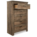  Signature Design by Ashley Trinell B446B89 9 pc Full Bookcase Bedroom Set IMAGE 4