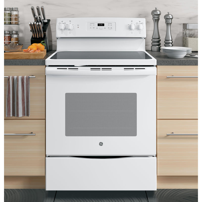 GE 30-inch Freestanding Electric Range with Self-Clean Oven JB645DKWW IMAGE 10