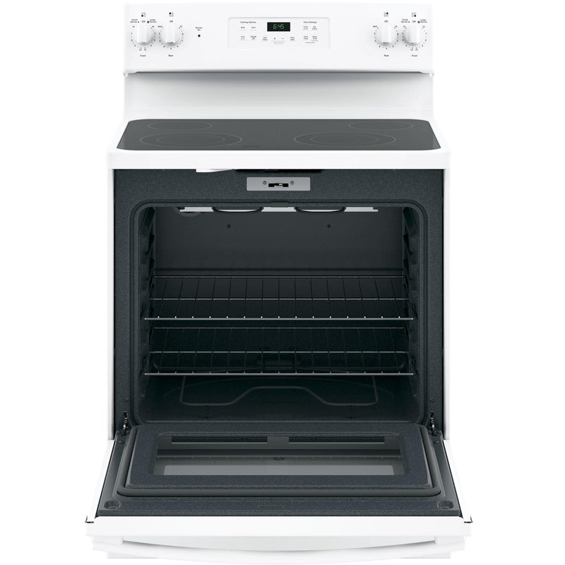 GE 30-inch Freestanding Electric Range with Self-Clean Oven JB645DKWW IMAGE 2