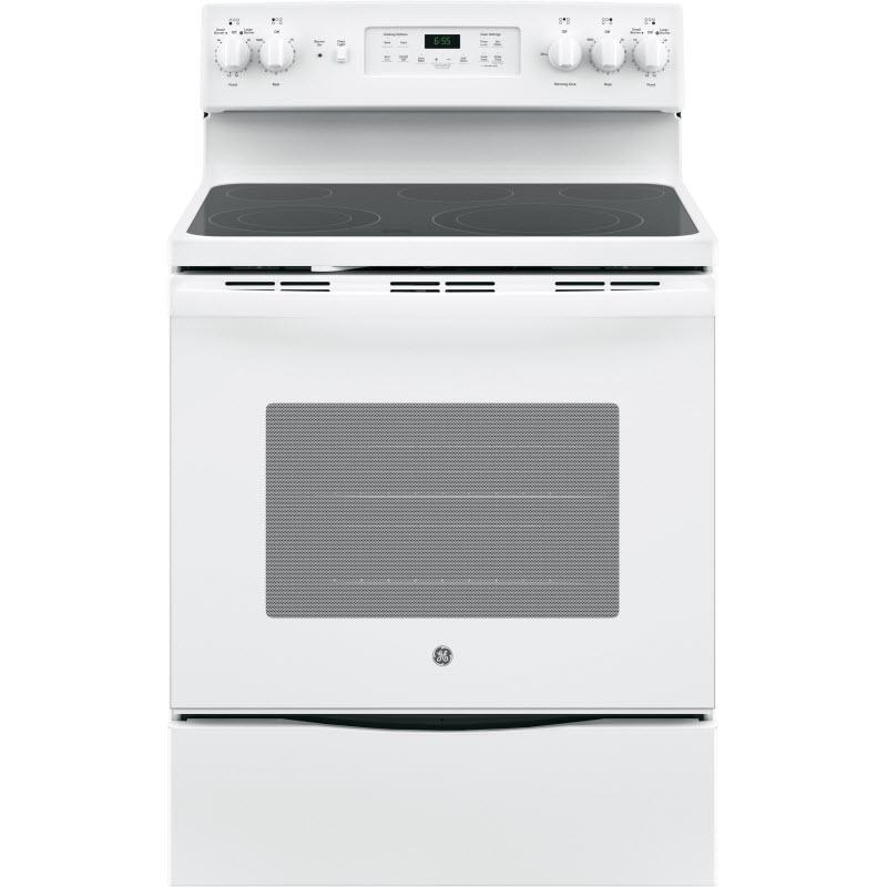 GE 30-inch Freestanding Electric Range JB655DKWW IMAGE 1