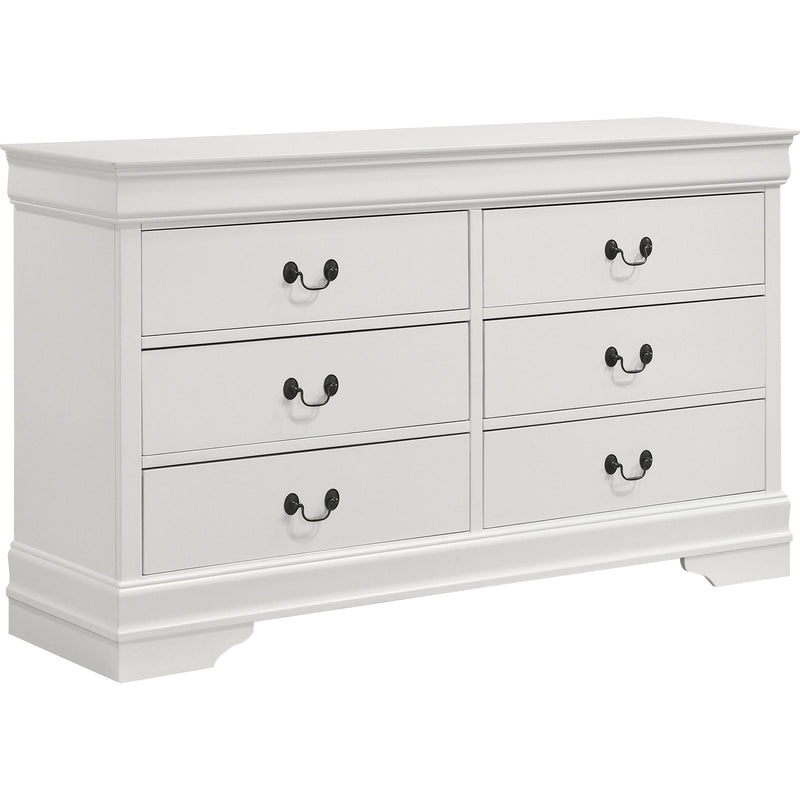  Coaster Furniture Louis Philippe 202441Q-S4 6 pc Queen Sleigh Bedroom Set IMAGE 4