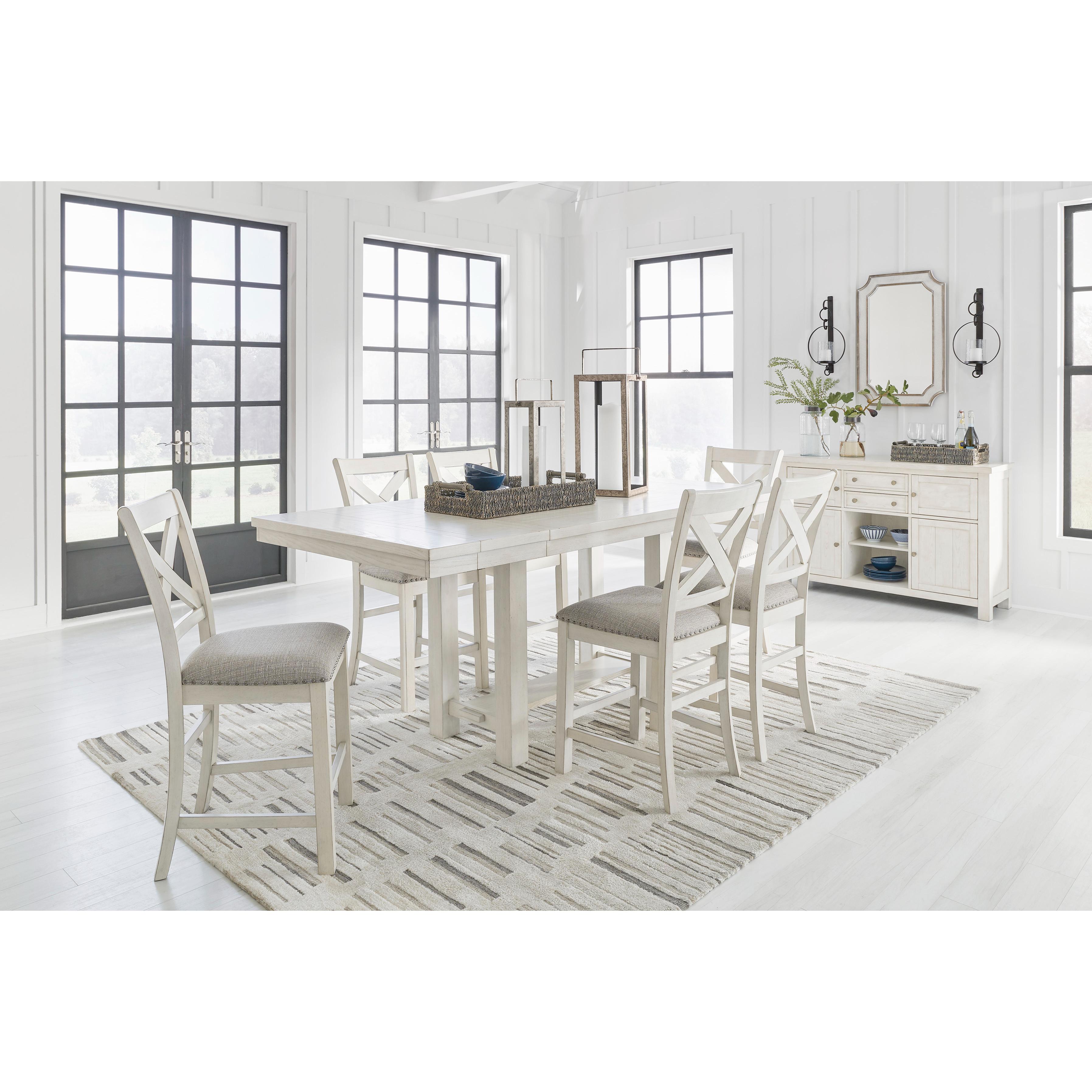 Signature Design by Ashley Robbinsdale D642D5 7 pc Counter Height Dini