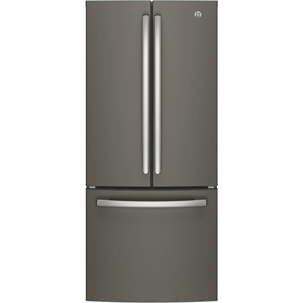 GE 30-inch, 20.8 cu.ft. Freestanding French 3-Door Refrigerator with Interior Ice Maker GNE21FMKES IMAGE 1