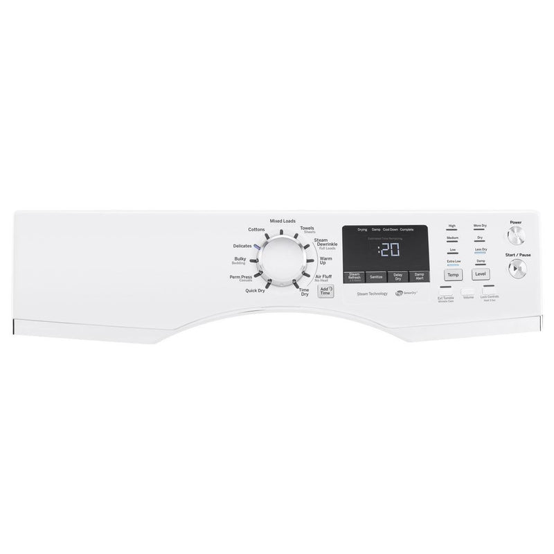 GE 7.5 cu. ft. Electric Dryer with Steam GFD45ESSKWW IMAGE 2