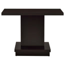  Coaster Furniture Reston 705169 Engineered Wood Pedestal Console Table - Cappuccino IMAGE 2