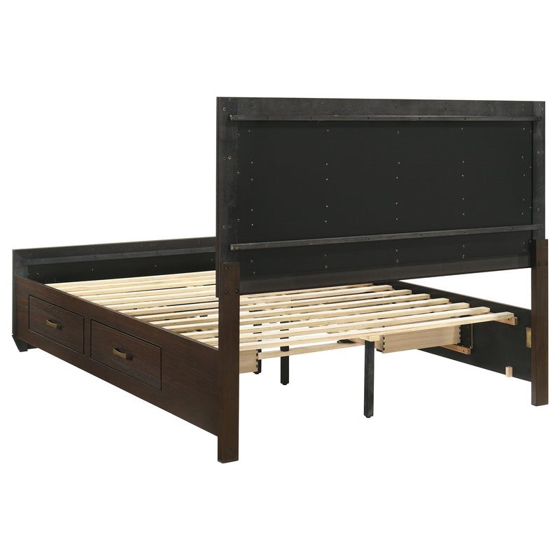 Coaster Furniture Kauffman 204390Q Wood Queen Storage Panel Bed - Dark Cocoa IMAGE 7