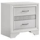  Coaster Furniture Miranda 205112 2-Drawer Nightstand - White IMAGE 1