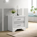  Coaster Furniture Miranda 205112 2-Drawer Nightstand - White IMAGE 9