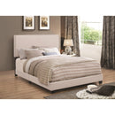  Coaster Furniture Boyd 350051T Upholstered Twin Panel Bed - Ivory IMAGE 1