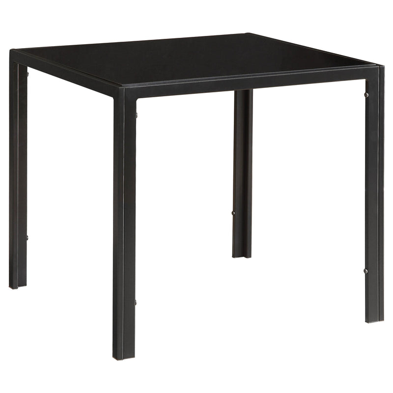 Coaster Furniture Brock 720457 Rectangular Glass Top Coffee Table Set - Black IMAGE 3