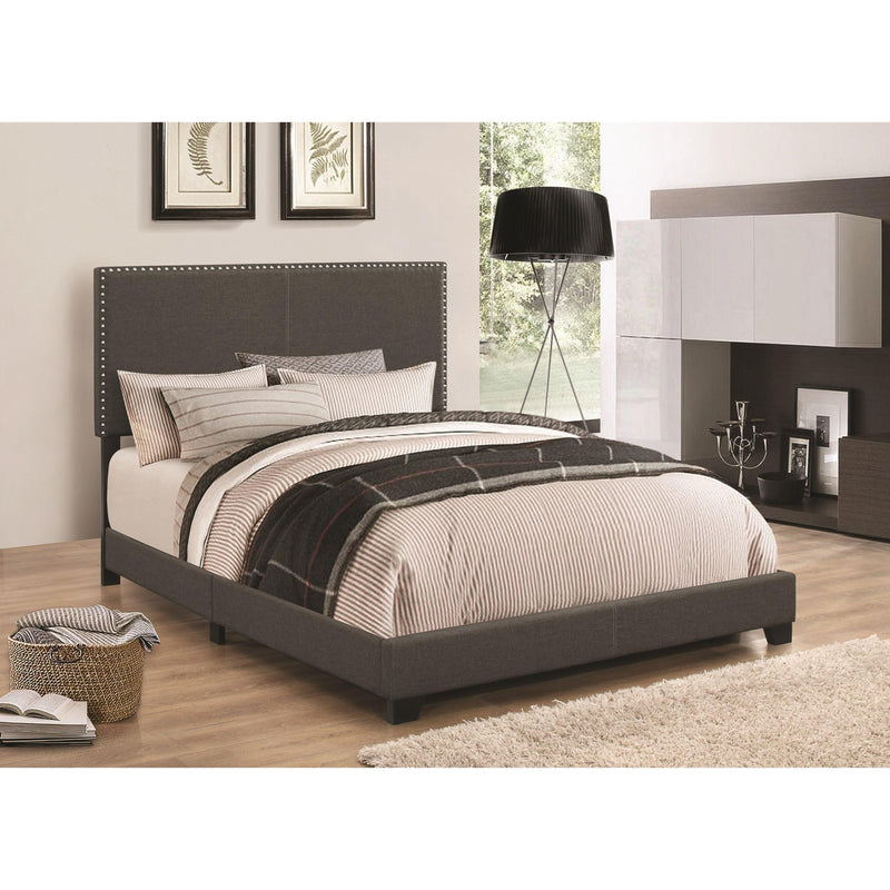 Coaster Furniture Boyd 350061F Upholstered Full Panel Bed - Charcoal IMAGE 1