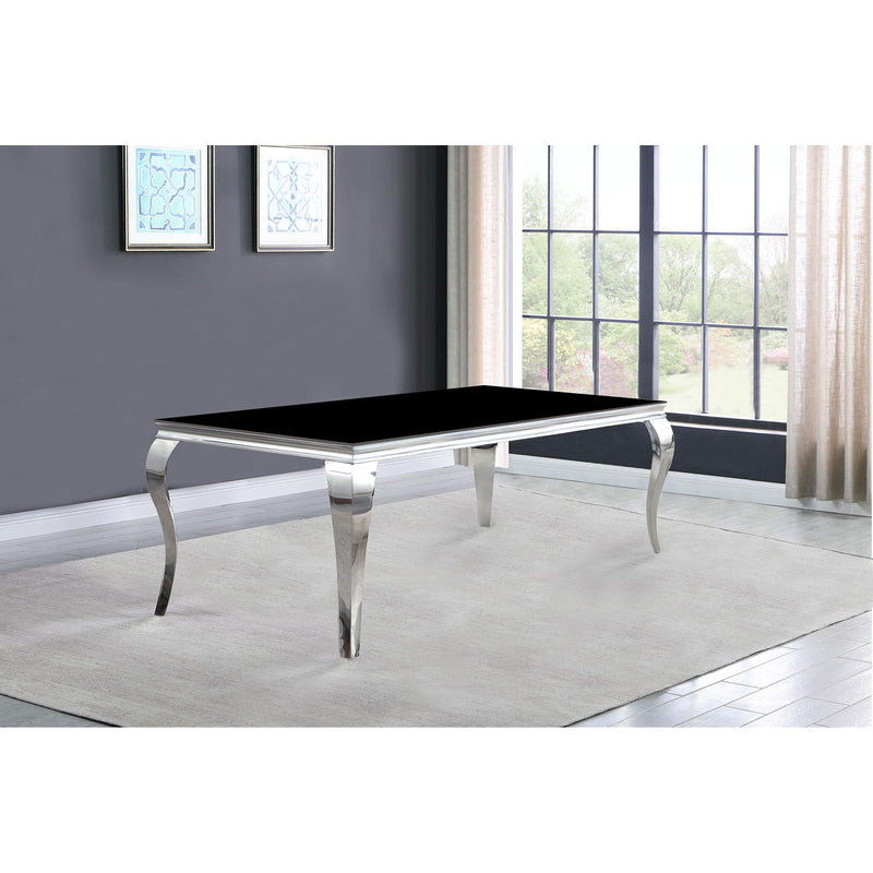 Coaster Furniture Carone Dining Table with Glass Top 105071 IMAGE 1