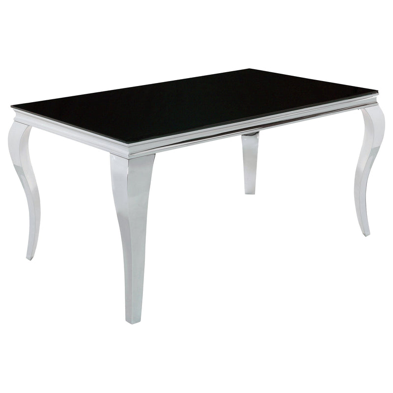 Coaster Furniture Carone Dining Table with Glass Top 105071 IMAGE 2