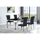  Coaster Furniture Betty 105072 Velvet Upholstered Dining Side Chair - Black (Set of 4) IMAGE 11