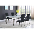  Coaster Furniture Betty 105072 Velvet Upholstered Dining Side Chair - Black (Set of 4) IMAGE 12