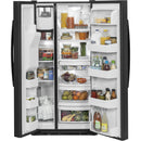 GE 33-inch, 23.2 cu. ft. Side-by-Side Refrigerator with Ice and Water GSS23GGKBB IMAGE 3
