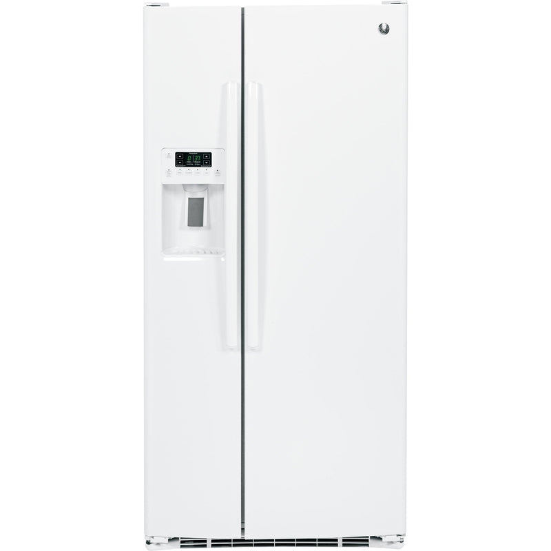 GE 33-inch, 23.2 cu. ft. Side-by-Side Refrigerator with Ice and Water GSS23GGKWW IMAGE 1