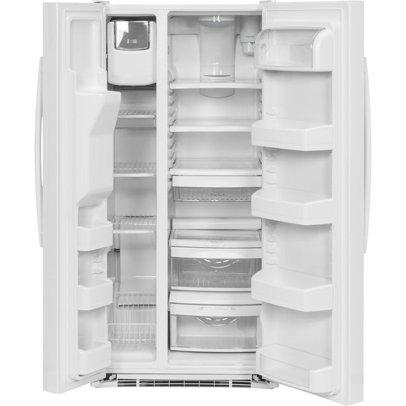 GE 33-inch, 23.2 cu. ft. Side-by-Side Refrigerator with Ice and Water GSS23GGKWW IMAGE 2